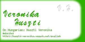 veronika huszti business card